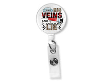 Big Veins Badge Reel - Sew Lucky Embroidery