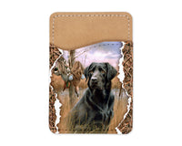 Black Lab Duck Hunting Rip Phone Wallet - Sew Lucky Embroidery