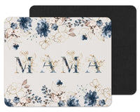 Blue Floral Mama Mouse Pad - Sew Lucky Embroidery