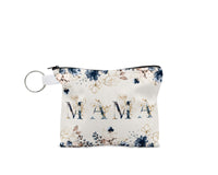 Blue Mama Floral coin purse - Sew Lucky Embroidery