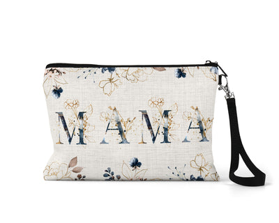 Blue Mama Floral Makeup Bag