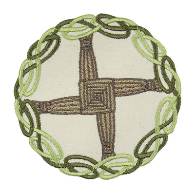 Brigid's Celtic Cross Sew or Iron on Embroidered Patch