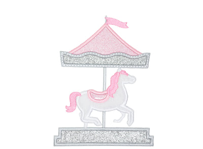 Carousel Horse Sew on Iron on Patch