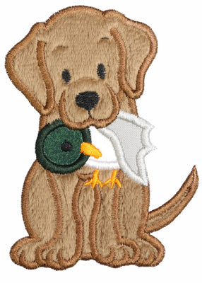 Champagne Duck Hunting Lab Sew or Iron on Patch