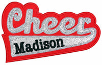 Cheerleaders Cheer Personalized Applique Embroidery Patch Sew Lucky Embroidery