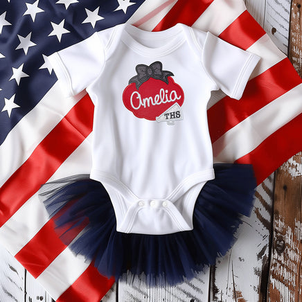 Personalized Cheer Patch with Name and Megaphone Custom Embroidered Cheerleader Patch for Jackets, Bags, or Team Spirit Wear - Sew Lucky Embroidery