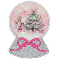  Christmas Snow globe / Nutcracker Patch - Silver Base
