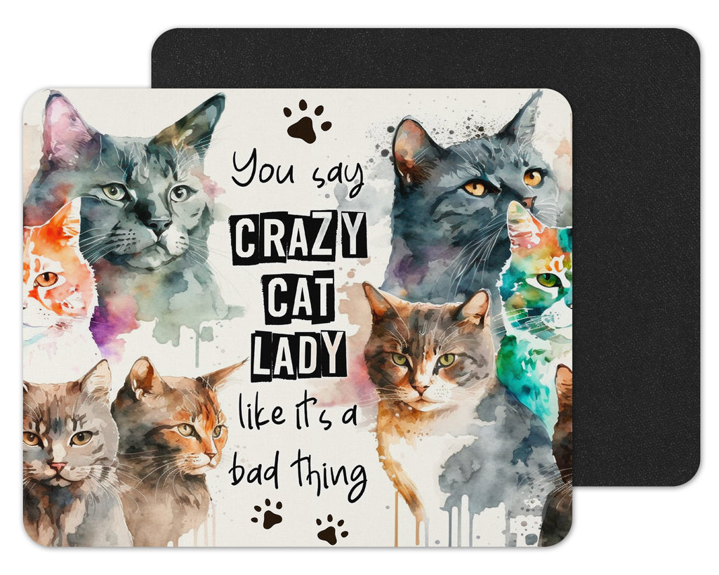 Crazy Cat Lady Mouse Pad - Sew Lucky Embroidery