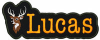 Personalized name patch with custom name of your choice and Deer Head