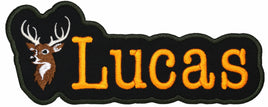Personalized name patch with custom name of your choice and Deer Head