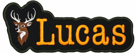 Personalized name patch with custom name of your choice and Deer Head
