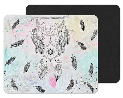 Dream Catcher and Feathers Mouse Pad