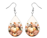 Fall Pumpkins Earrings and Necklace Set - Sew Lucky Embroidery