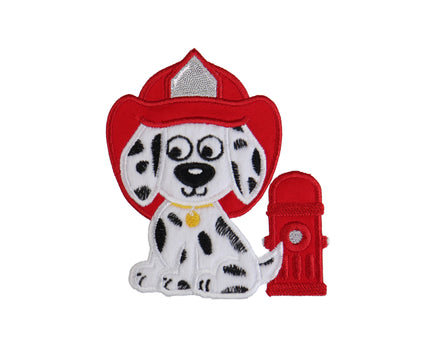 Firehouse Dalmatian Dog Patch - Sew Lucky Embroidery