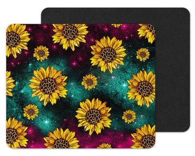 Galaxy Sunflowers Mouse Pad