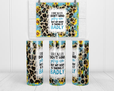 Getting Older 20 oz insulated tumbler with lid and straw