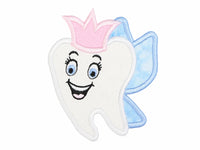 Girl Tooth Fairy Sew on Iron on Patch