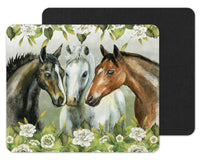 Horse Painting Mouse Pad - Sew Lucky Embroidery