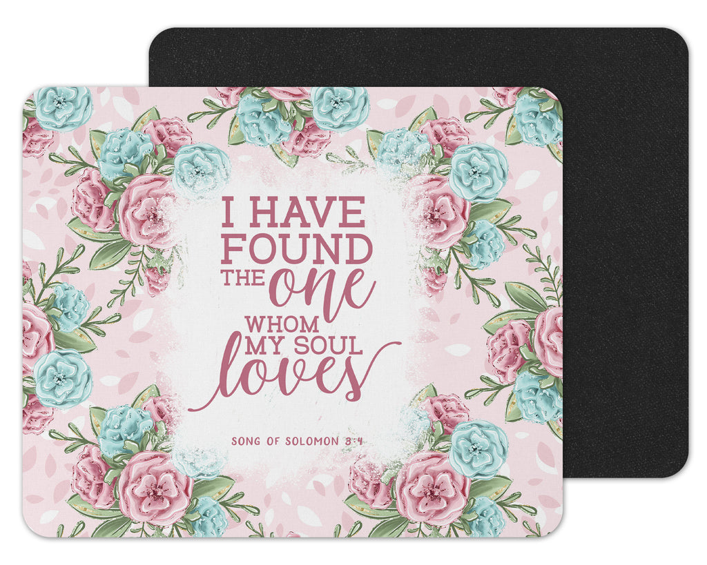 I Have Found The One Song of Solomon 3:4 Mouse Pad - Sew Lucky Embroidery