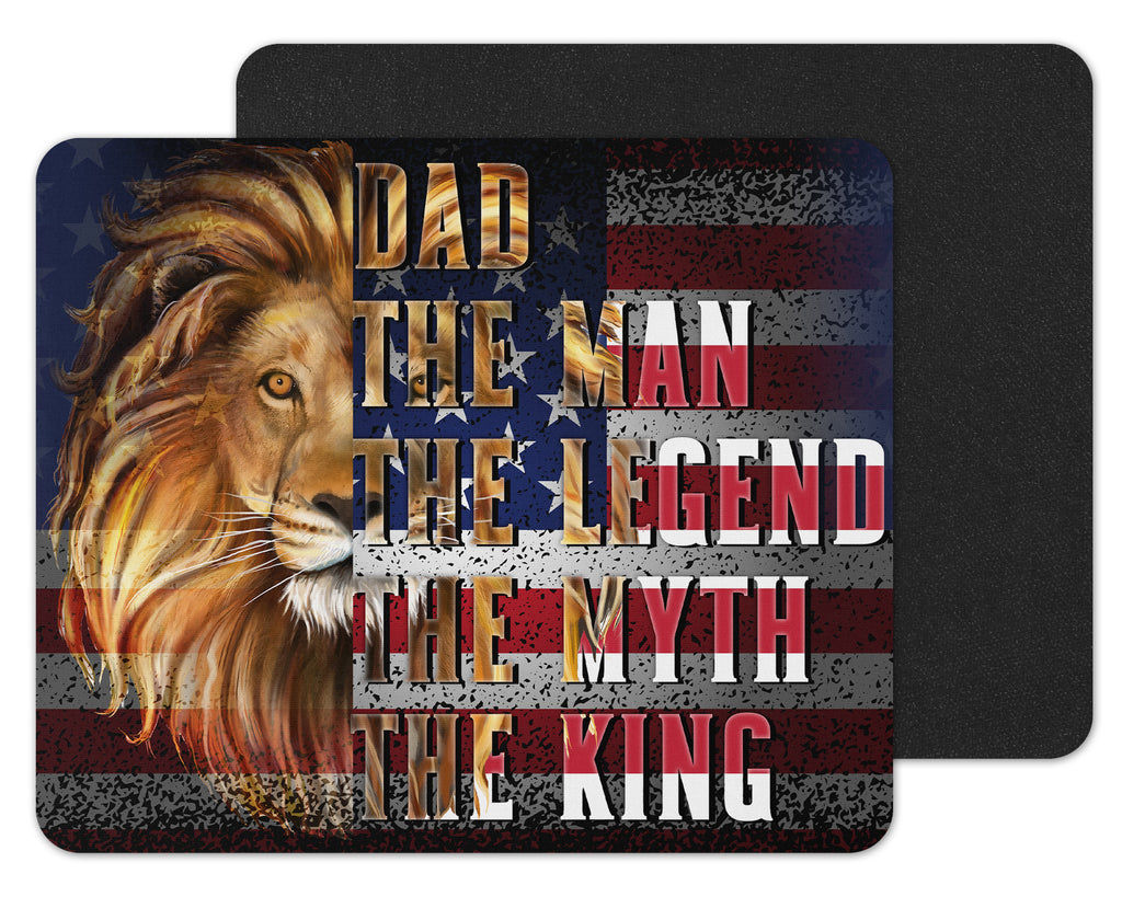 Lion Dad Mouse Pad - Sew Lucky Embroidery