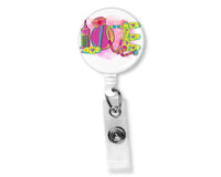 Love Nurse Badge Reel - Sew Lucky Embroidery