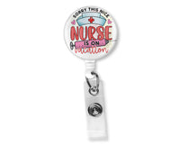 Nice Nurse Badge Reel - Sew Lucky Embroidery