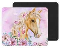 Palomino Floral Personalized Mouse Pad - Sew Lucky Embroidery