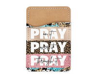 Pray Pray Pray Phone Wallet - Sew Lucky Embroidery