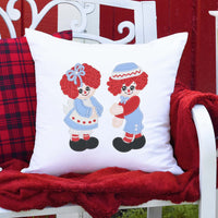 Raggedy Andy Embroidery Patch Vintage Rag Doll Applique for Baby Clothes, Kids Jackets, DIY Crafts, Sewing Projects, or Gift Making - Sew Lucky Embroidery