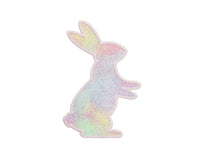 Rainbow Bunny Easter Girls Patch - Sew Lucky Embroidery