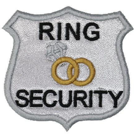 Ring Security Patch Embroidered Wedding Badge for Ring Bearer Outfit, Suit, or Backpack Iron-On or Sew-On - Sew Lucky Embroidery