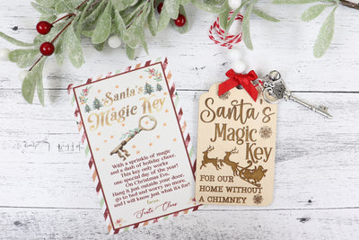 Santa's Magic Key Christmas Ornament
