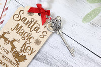 Santa's Magic Key Christmas Ornament - Sew Lucky Embroidery
