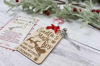 Santa's Magic Key Christmas Ornament - Sew Lucky Embroidery