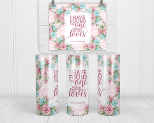 Song of Solomon Bible Verse 20 oz insulated tumbler with lid and straw - Sew Lucky Embroidery