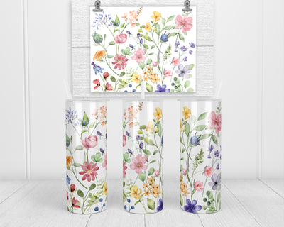 Spring Floral 20 oz insulated tumbler with lid and straw