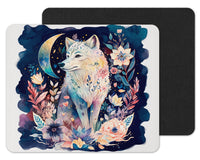 Watercolor Wolf Mouse Pad - Sew Lucky Embroidery
