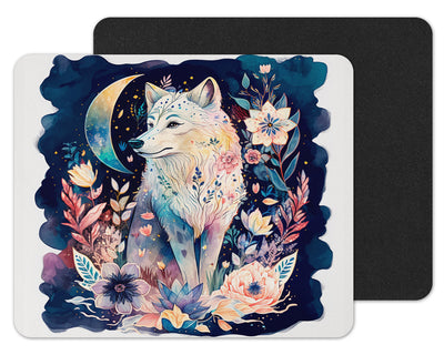 Watercolor Wolf Mouse Pad