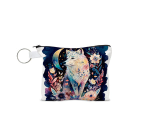 Watercolor Wolf Coin Purse - Sew Lucky Embroidery