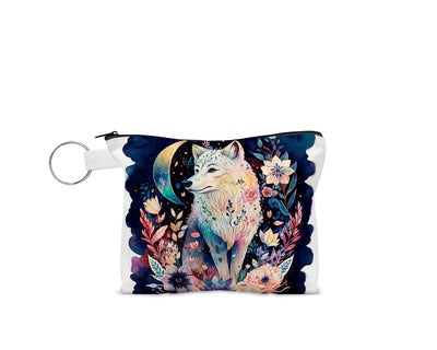 Watercolor Wolf Coin Purse