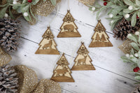 Woodland Personalized Christmas Ornament - Sew Lucky Embroidery