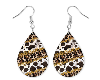 Animal Prints Teardrop Earrings