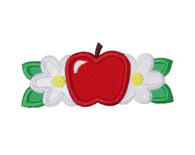 Apple Blossom Sew or Iron on Embroidered Patch