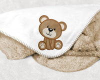 Baby Bear Sew or Iron on Embroidered Patch - Sew Lucky Embroidery