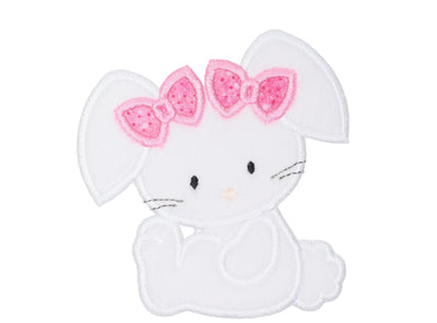 Baby Bunny Girl Easter Patch in your choice of Sew or Iron on