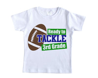 Back to School Football Shirt - Sew Lucky Embroidery