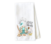 Baking Gnome Waffle Weave Microfiber Kitchen Towel - Sew Lucky Embroidery