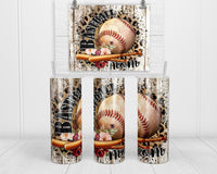 Baseball Mom 20 oz insulated tumbler - Sew Lucky Embroidery