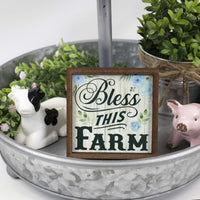 Bless this Farm Tier Tray Sign - Sew Lucky Embroidery