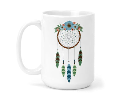 Blue Dream Catcher 15 oz Personalized coffee mug